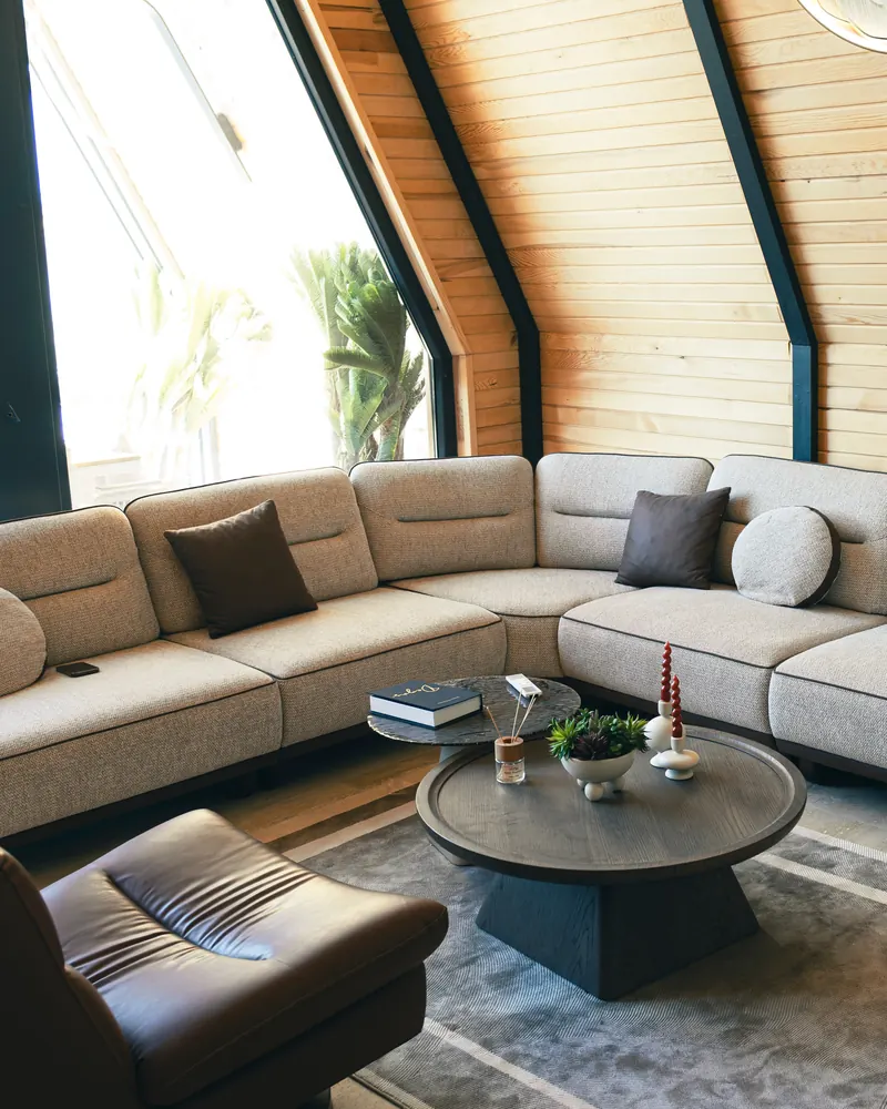Kızılkaya İnşaat termal tatil köyünde üçgen bungalov